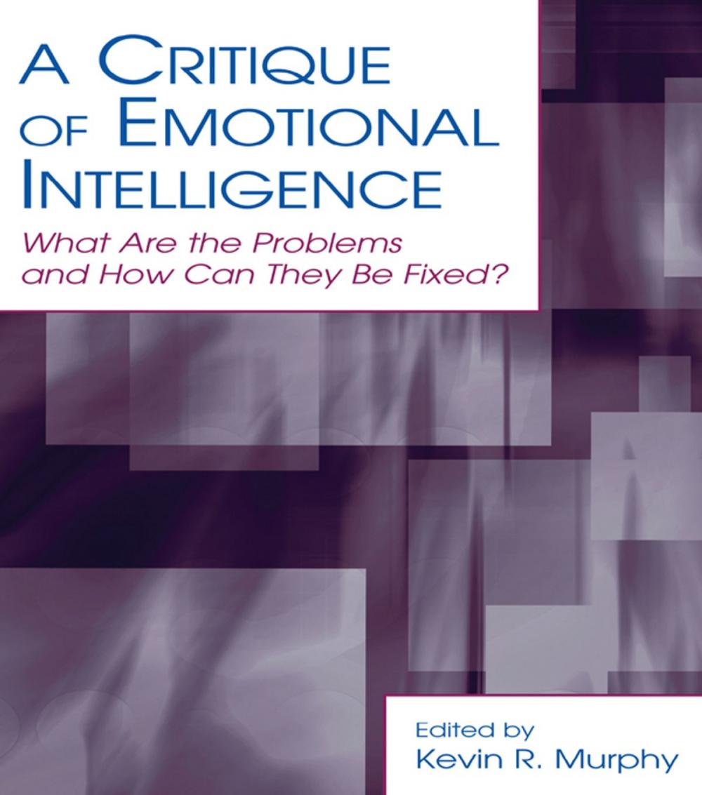 Big bigCover of A Critique of Emotional Intelligence