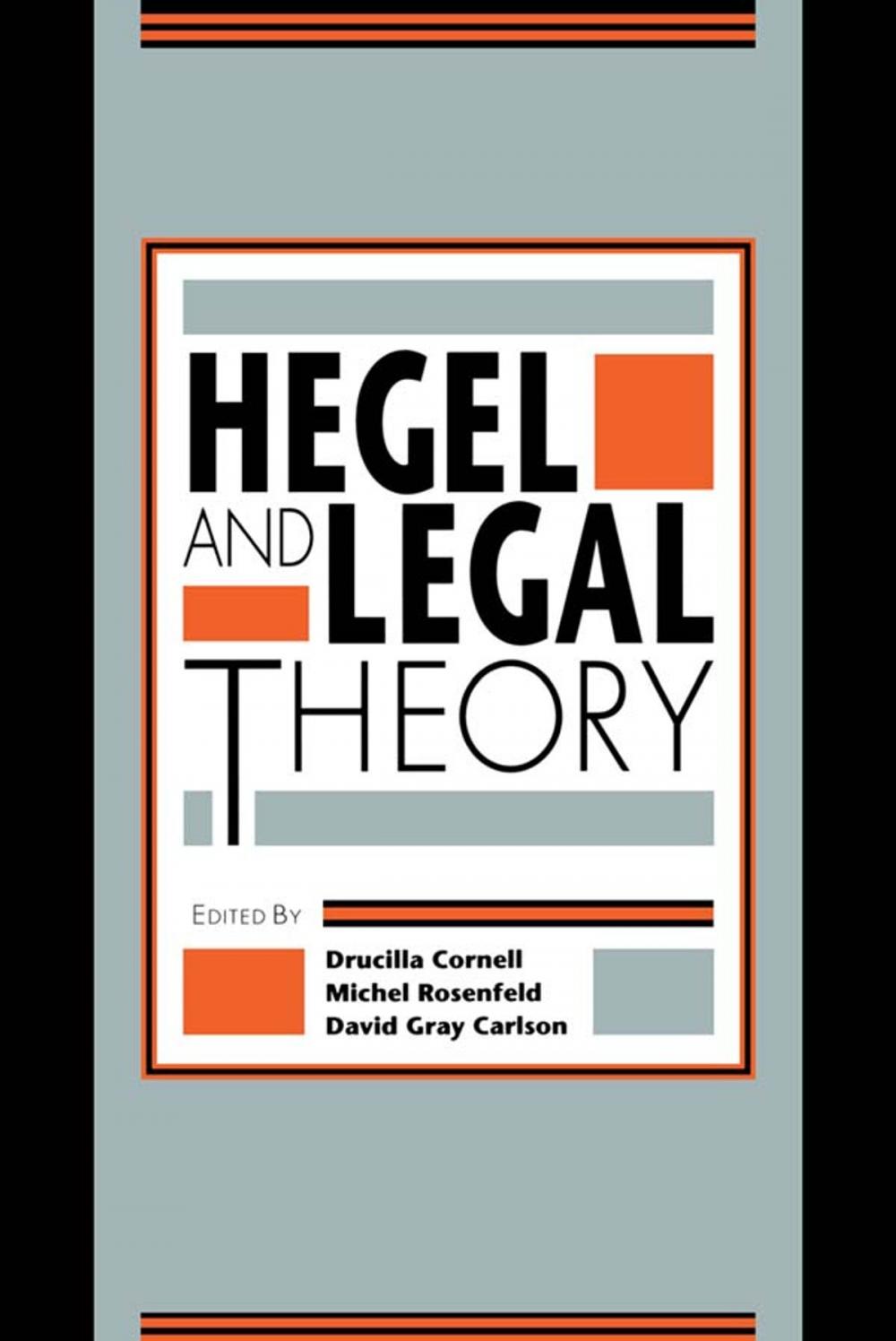 Big bigCover of Hegel and Legal Theory