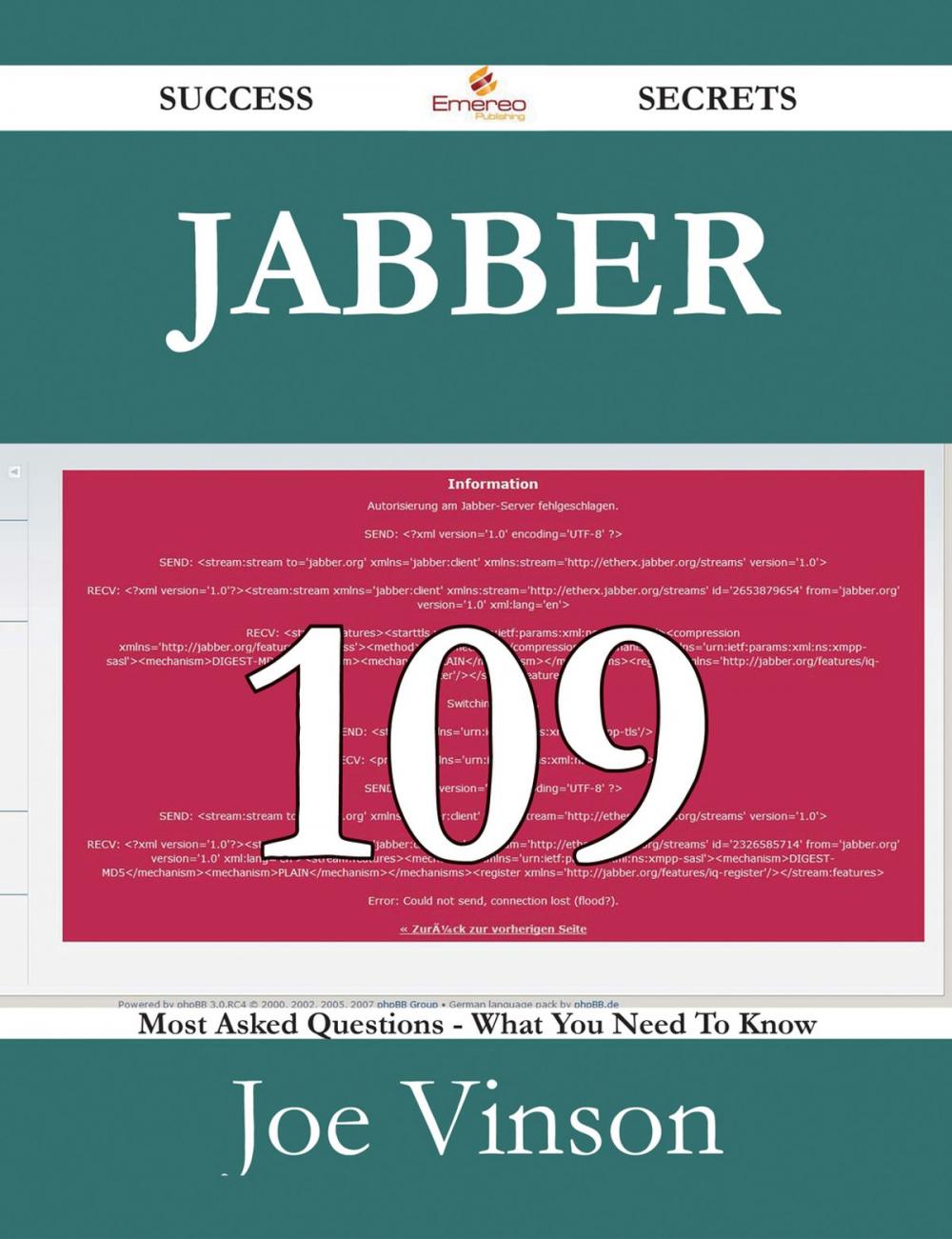 Big bigCover of Jabber 109 Success Secrets - 109 Most Asked Questions On Jabber - What You Need To Know