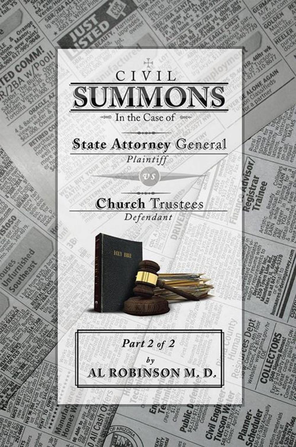 Big bigCover of Summons: in the Case of Attorney General V. Church Trustees (How Trustees Actually Contribute to Church Lawsuits) Part 2 of 2