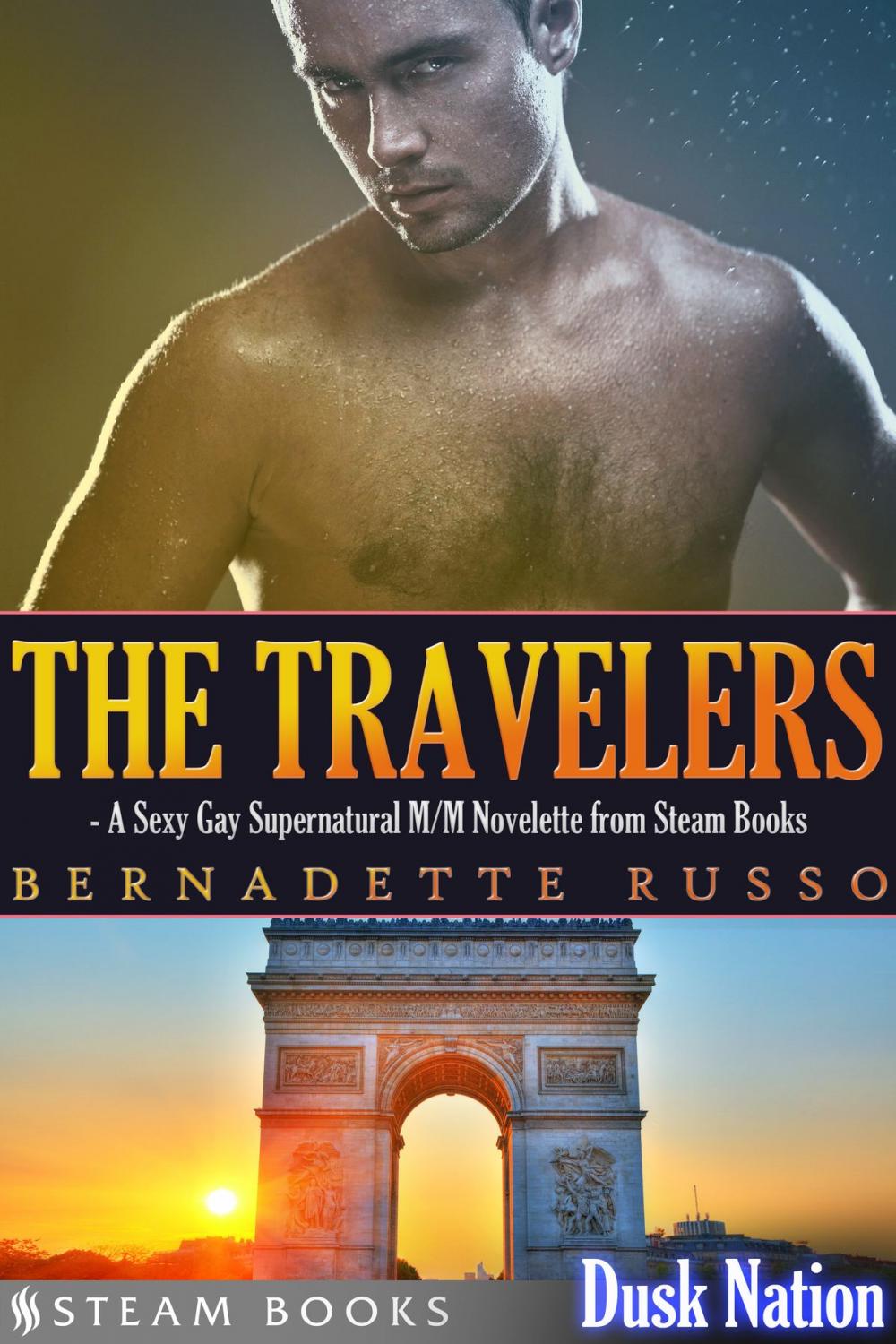 Big bigCover of The Travelers - A Sexy Gay Supernatural M/M Novelette from Steam Books