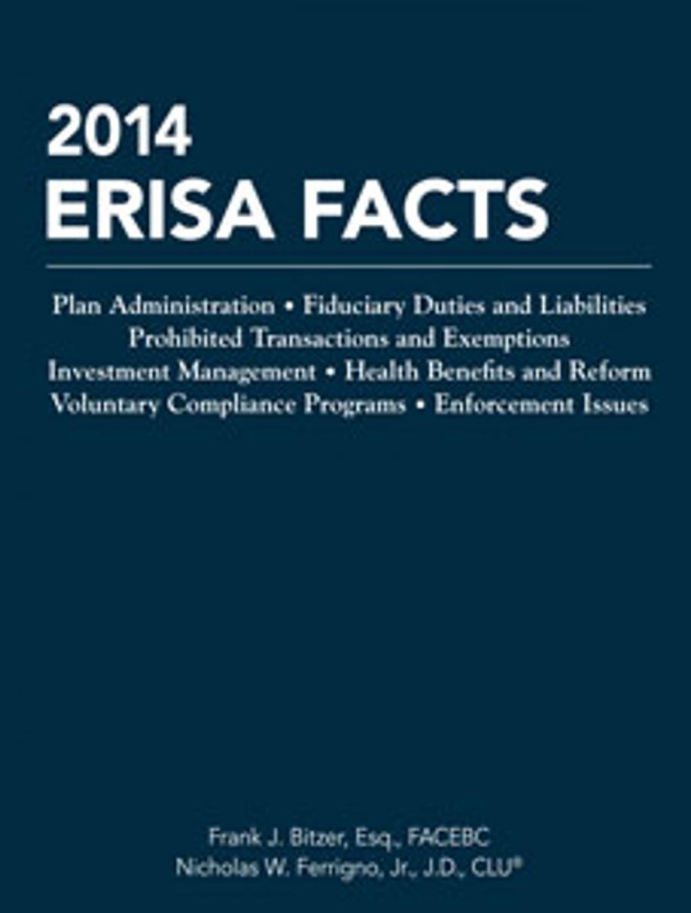 Big bigCover of 2014 ERISA Facts