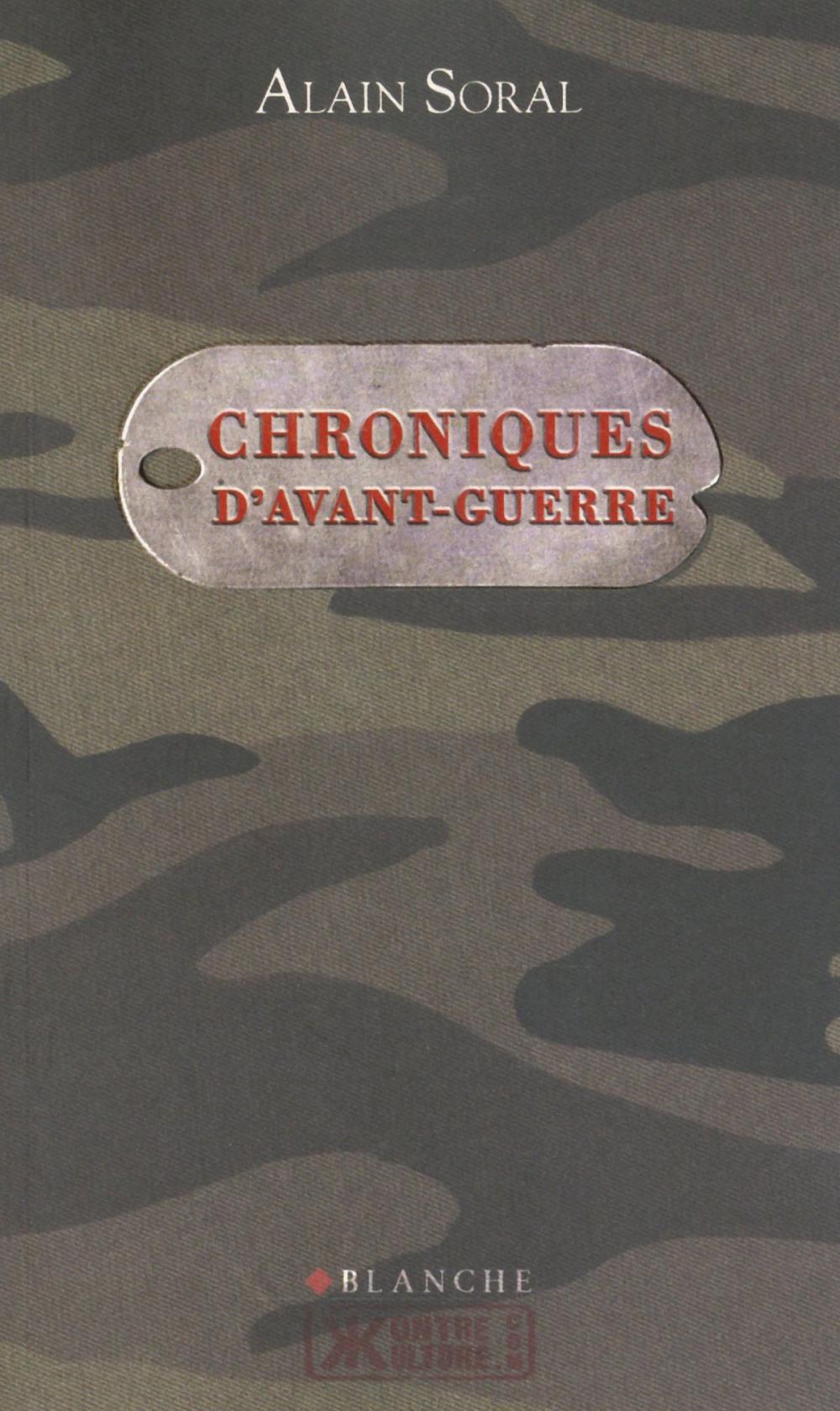 Big bigCover of Chroniques d'avant-guerre