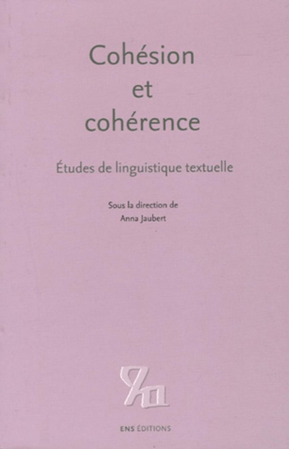 Big bigCover of Cohésion et cohérence