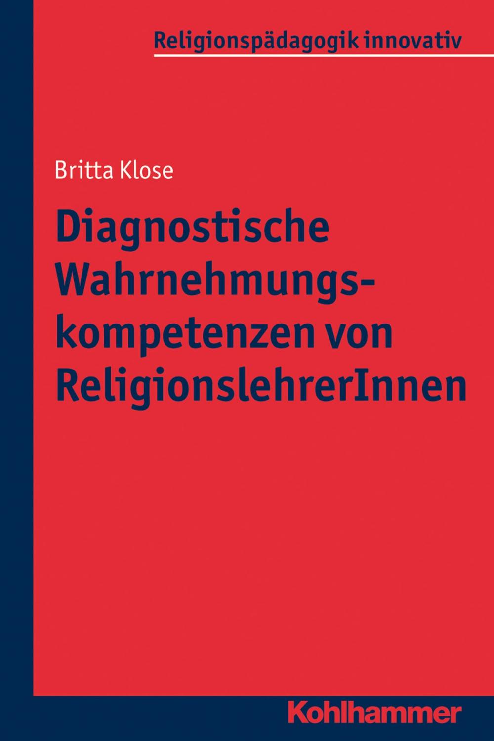 Big bigCover of Diagnostische Wahrnehmungskompetenzen von ReligionslehrerInnen