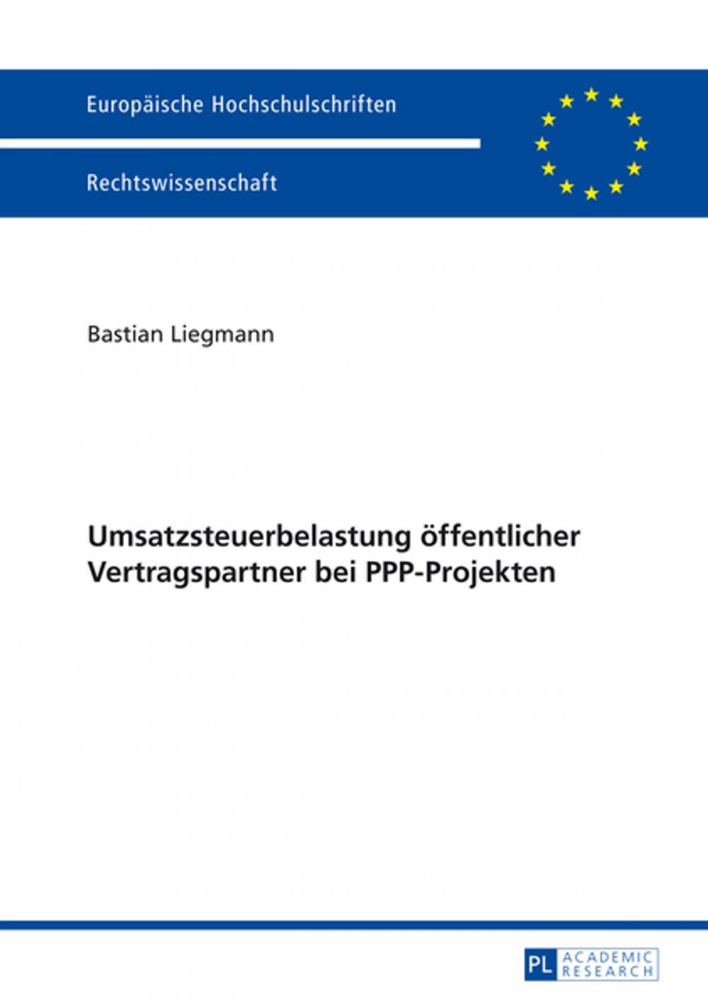 Big bigCover of Umsatzsteuerbelastung oeffentlicher Vertragspartner bei PPP-Projekten