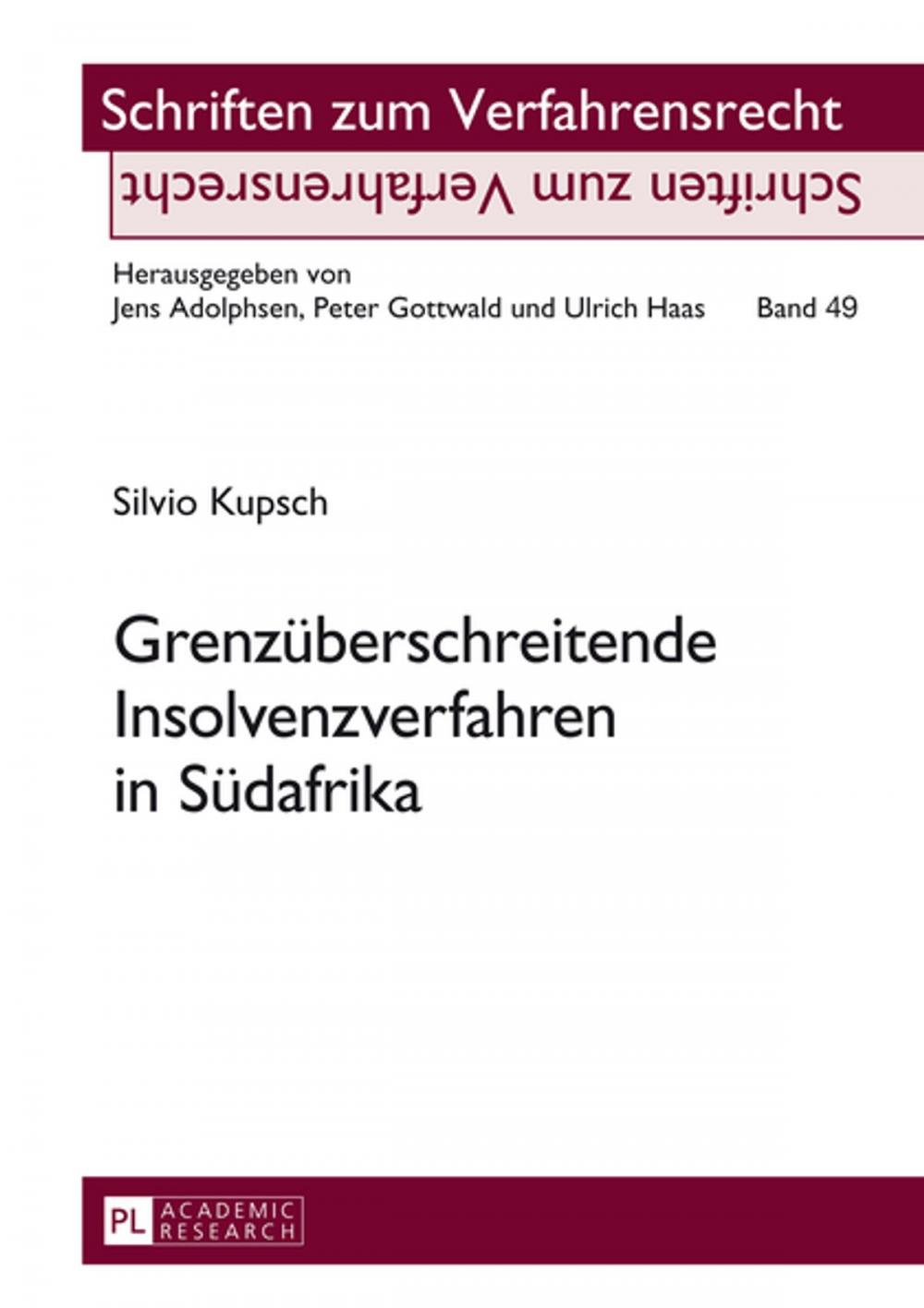 Big bigCover of Grenzueberschreitende Insolvenzverfahren in Suedafrika