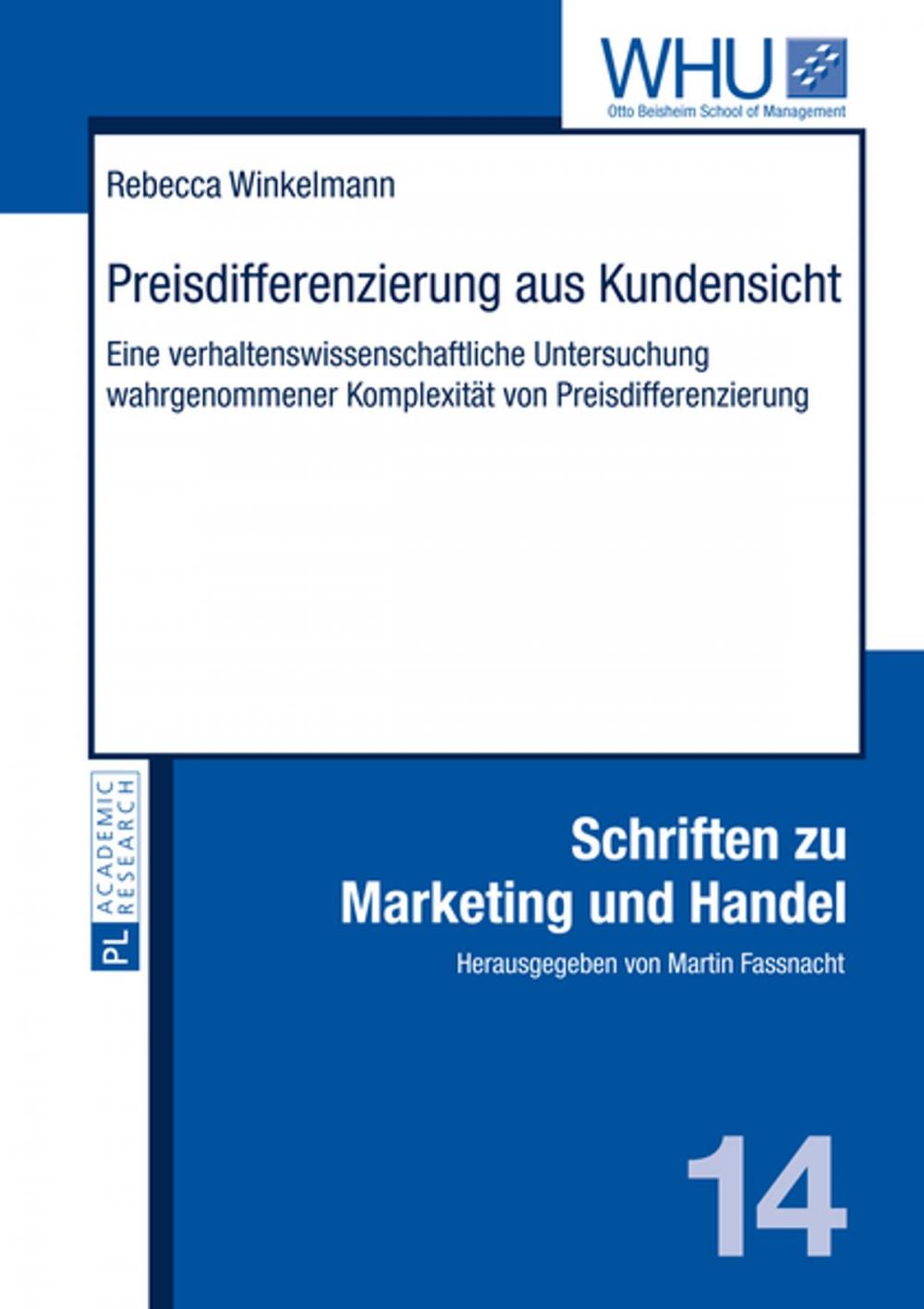 Big bigCover of Preisdifferenzierung aus Kundensicht