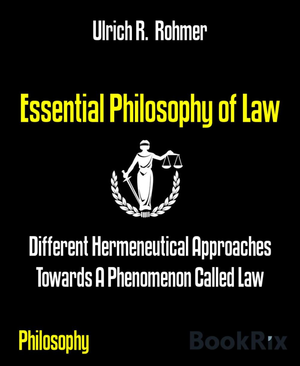 Big bigCover of Essential Philosophy of Law