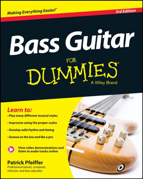 Cover of the book Bass Guitar For Dummies by Patrick Pfeiffer, Wiley