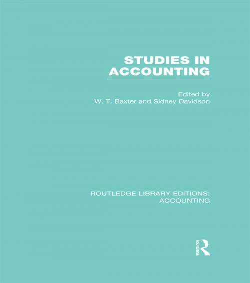 Cover of the book Studies in Accounting by , Taylor and Francis