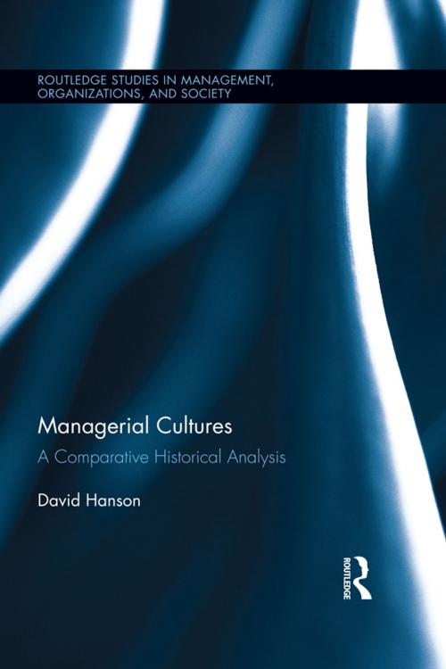 Cover of the book Managerial Cultures by David Hanson, Taylor and Francis