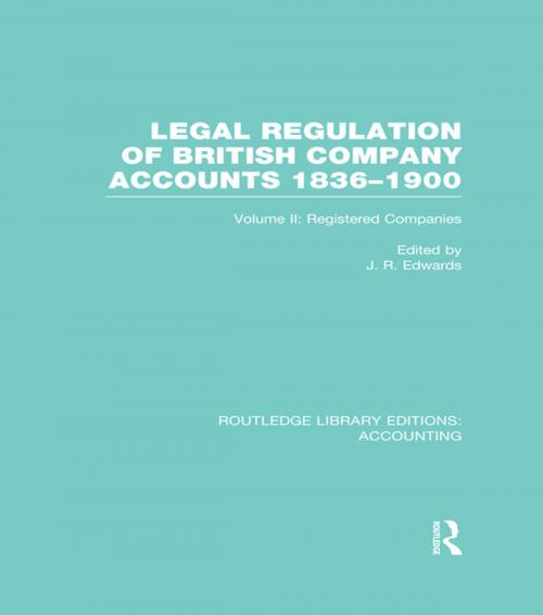 Cover of the book Legal Regulation of British Company Accounts 1836-1900 (RLE Accounting) by , Taylor and Francis