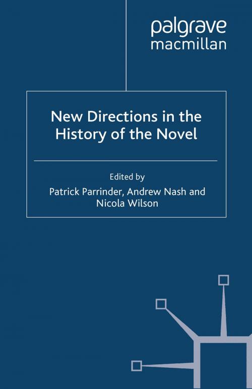 Cover of the book New Directions in the History of the Novel by , Palgrave Macmillan UK