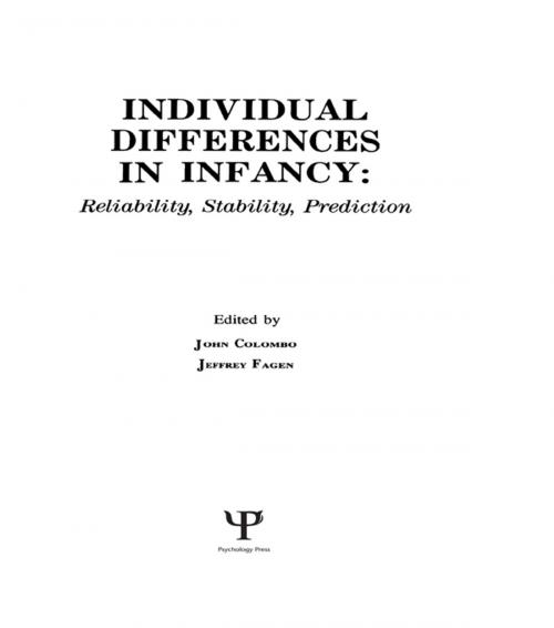 Cover of the book individual Differences in infancy by , Taylor and Francis