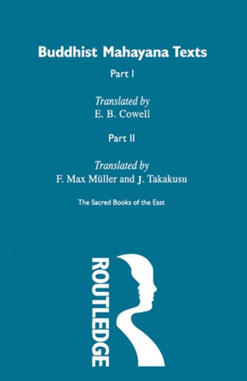 Cover of the book Buddhist Mahayana Texts by E.B. Cowell, F. Max Muller, J. Takakusu, Taylor and Francis