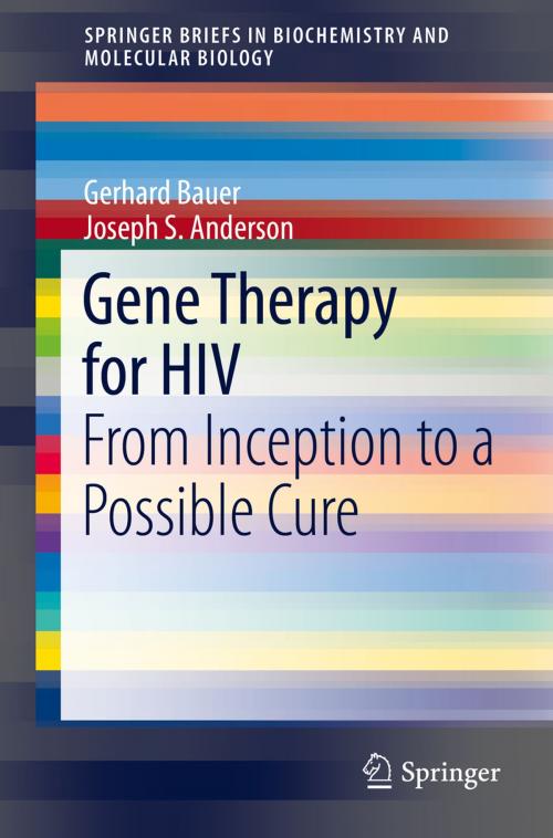 Cover of the book Gene Therapy for HIV by Gerhard Bauer, Joseph S. Anderson, Springer New York