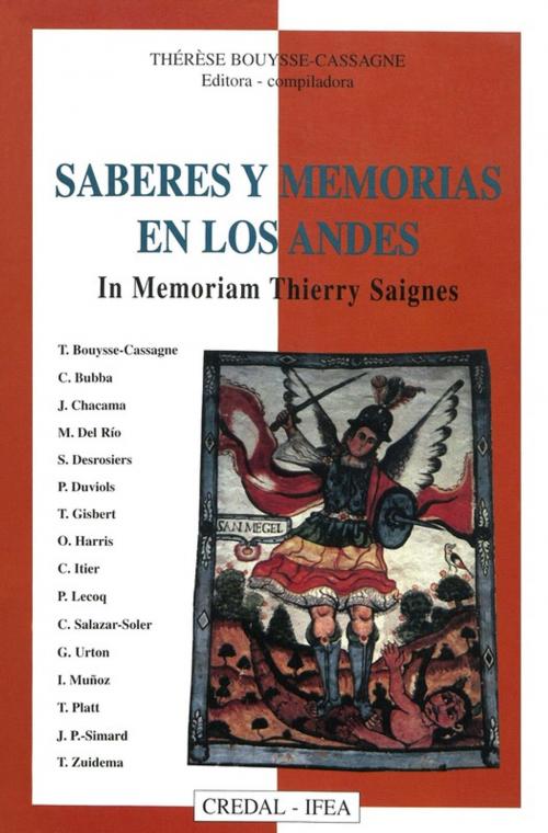Cover of the book Saberes y memorias en los Andes by Collectif, Éditions de l’IHEAL