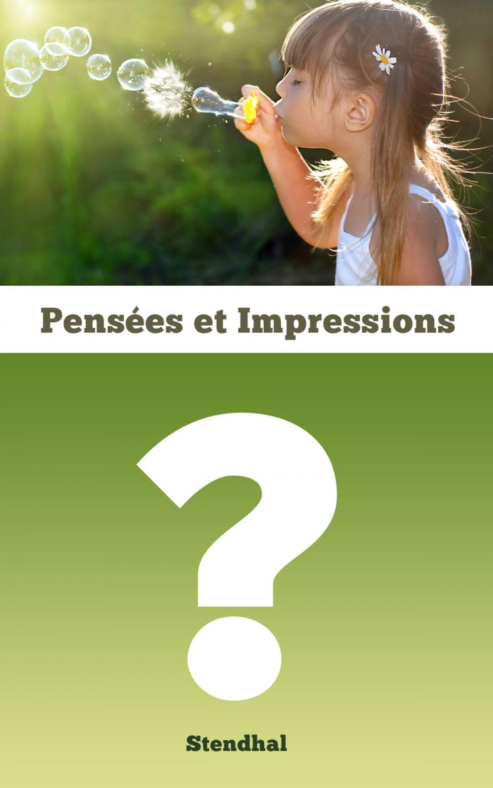 Big bigCover of PENSEES ET IMPRESSIONS