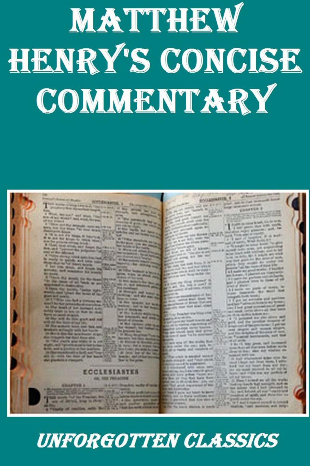 Big bigCover of Matthew Henry's Concise Commentary Complete & Unabridged