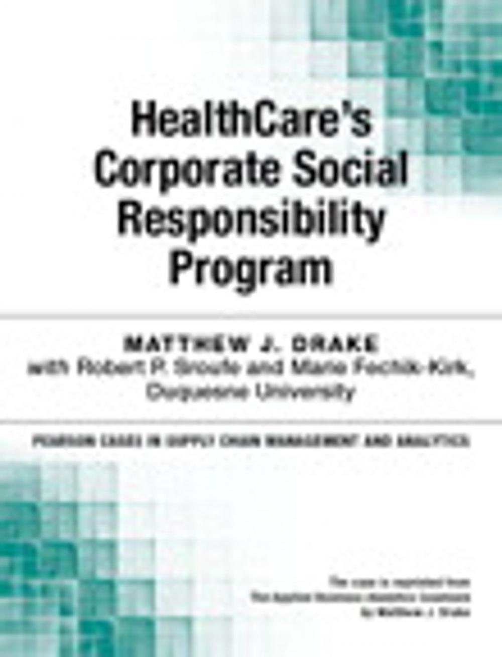 Big bigCover of HealthCare's Corporate Social Responsibility Program