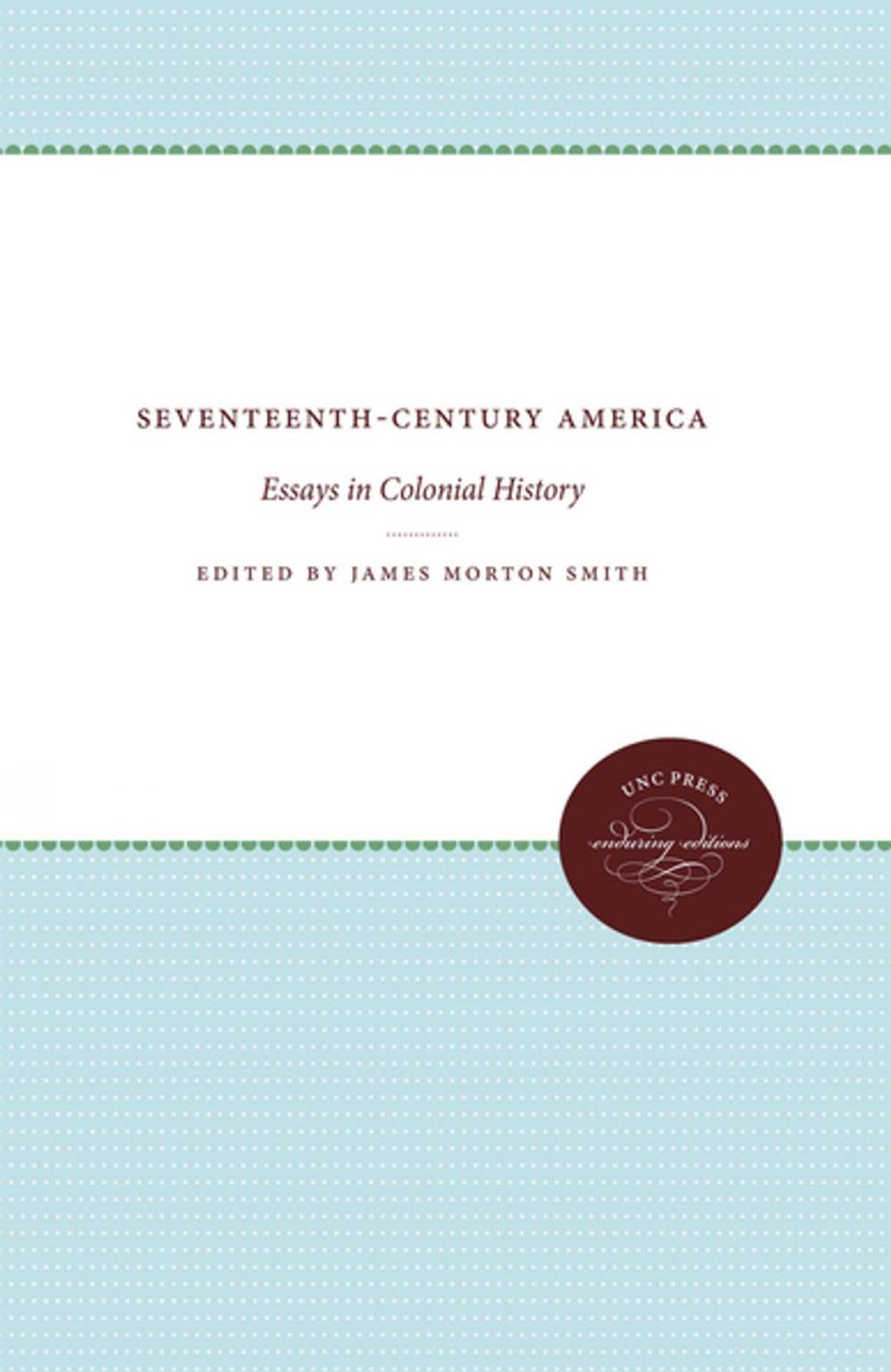 Big bigCover of Seventeenth-Century America