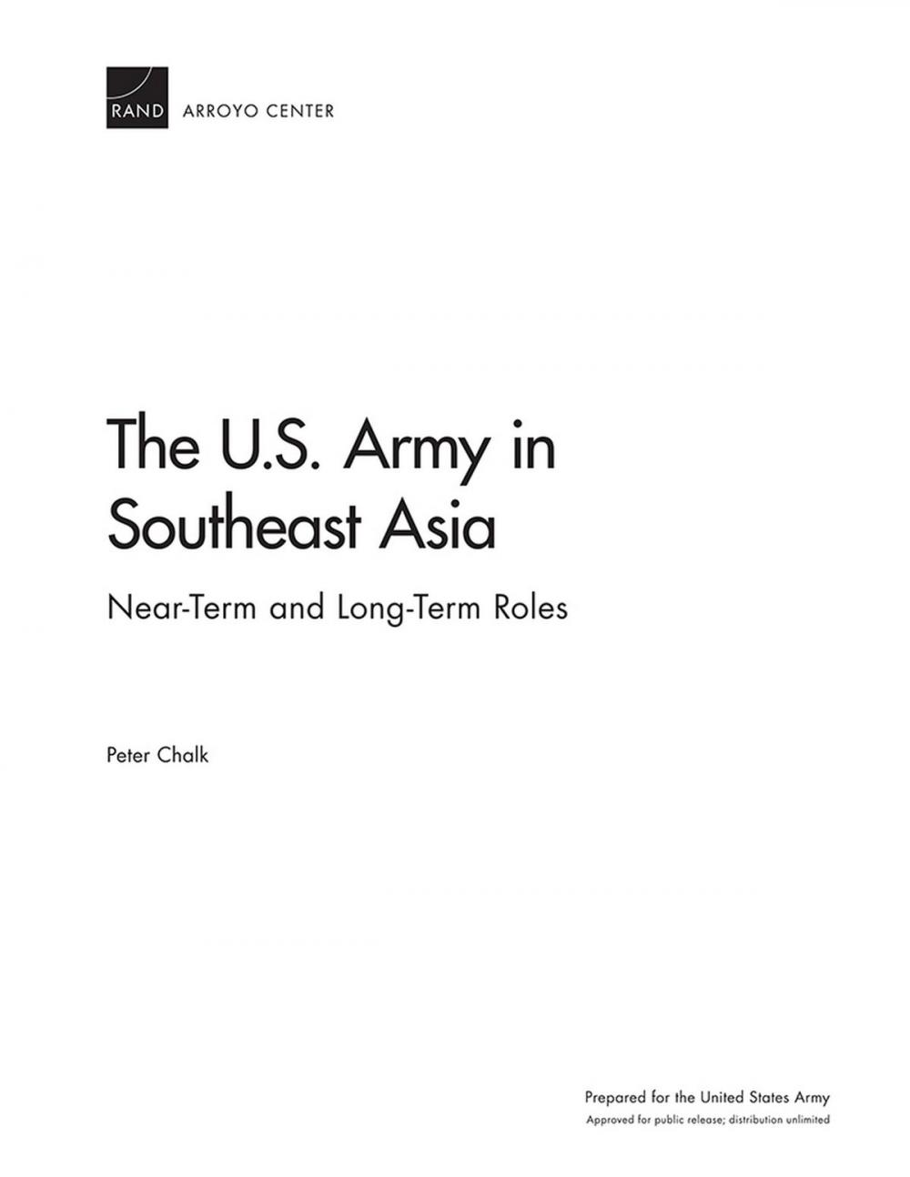 Big bigCover of The U.S. Army in Southeast Asia