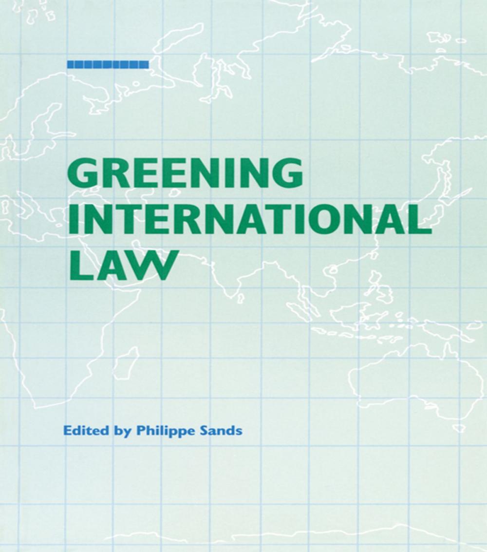 Big bigCover of Greening International Law