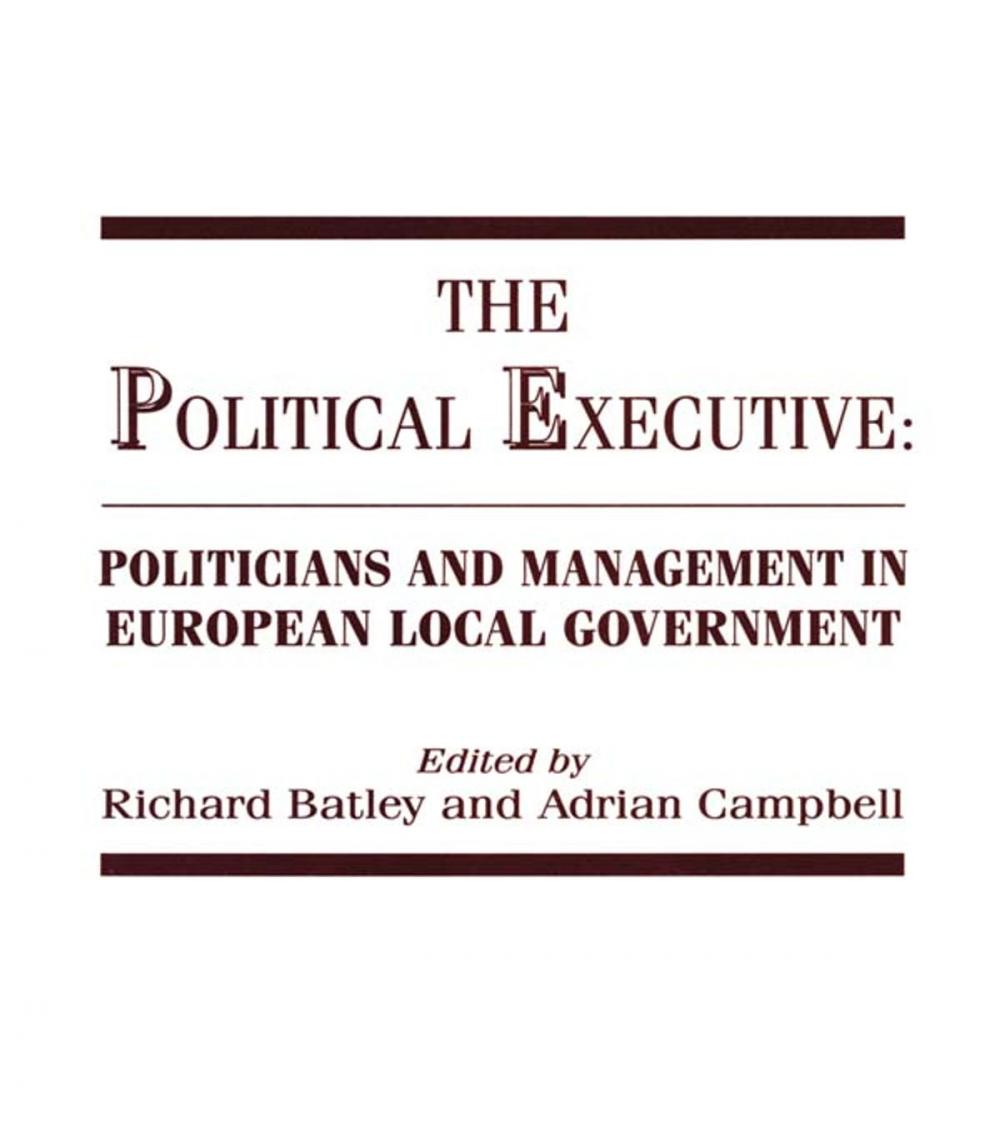 Big bigCover of The Political Executive