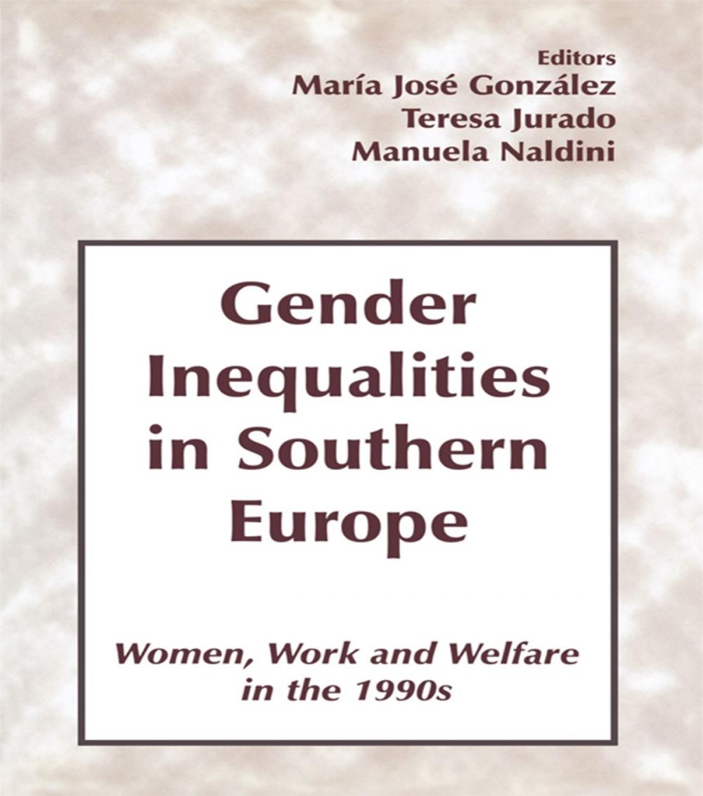 Big bigCover of Gender Inequalities in Southern Europe