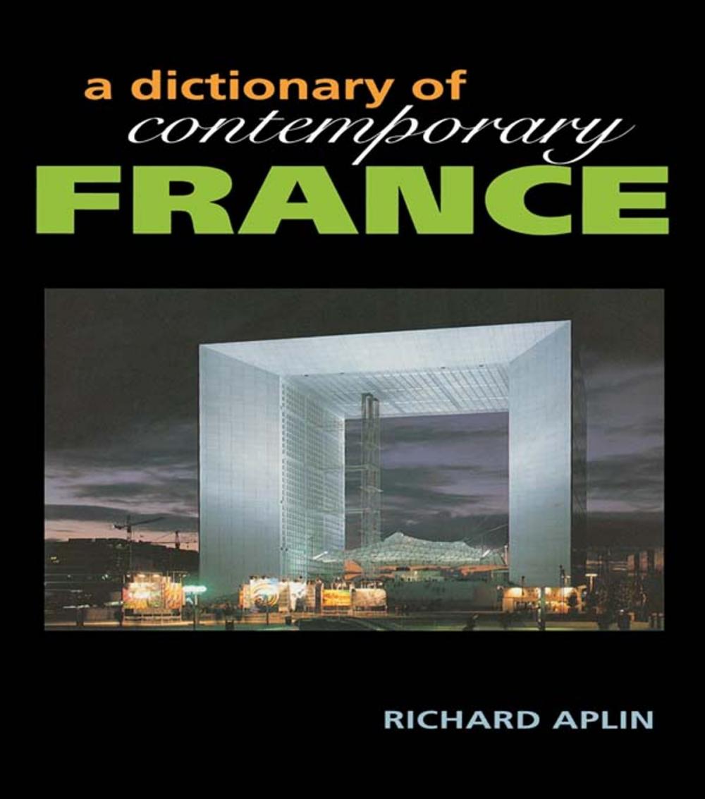 Big bigCover of Dictionary of Contemporary France