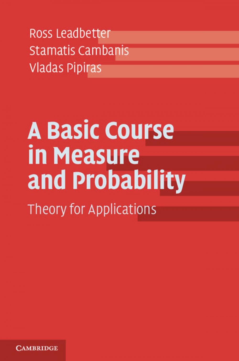 Big bigCover of A Basic Course in Measure and Probability