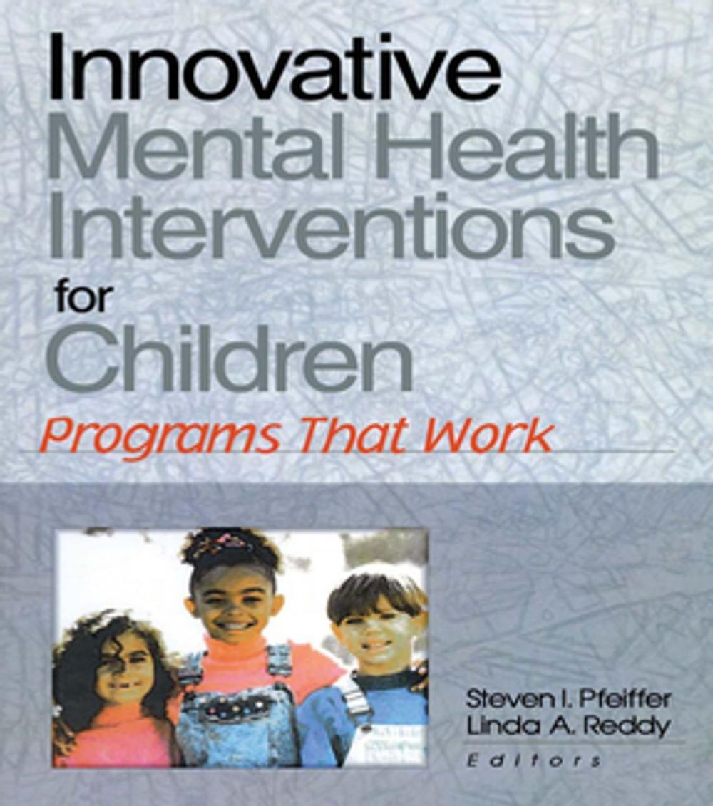 Big bigCover of Innovative Mental Health Interventions for Children