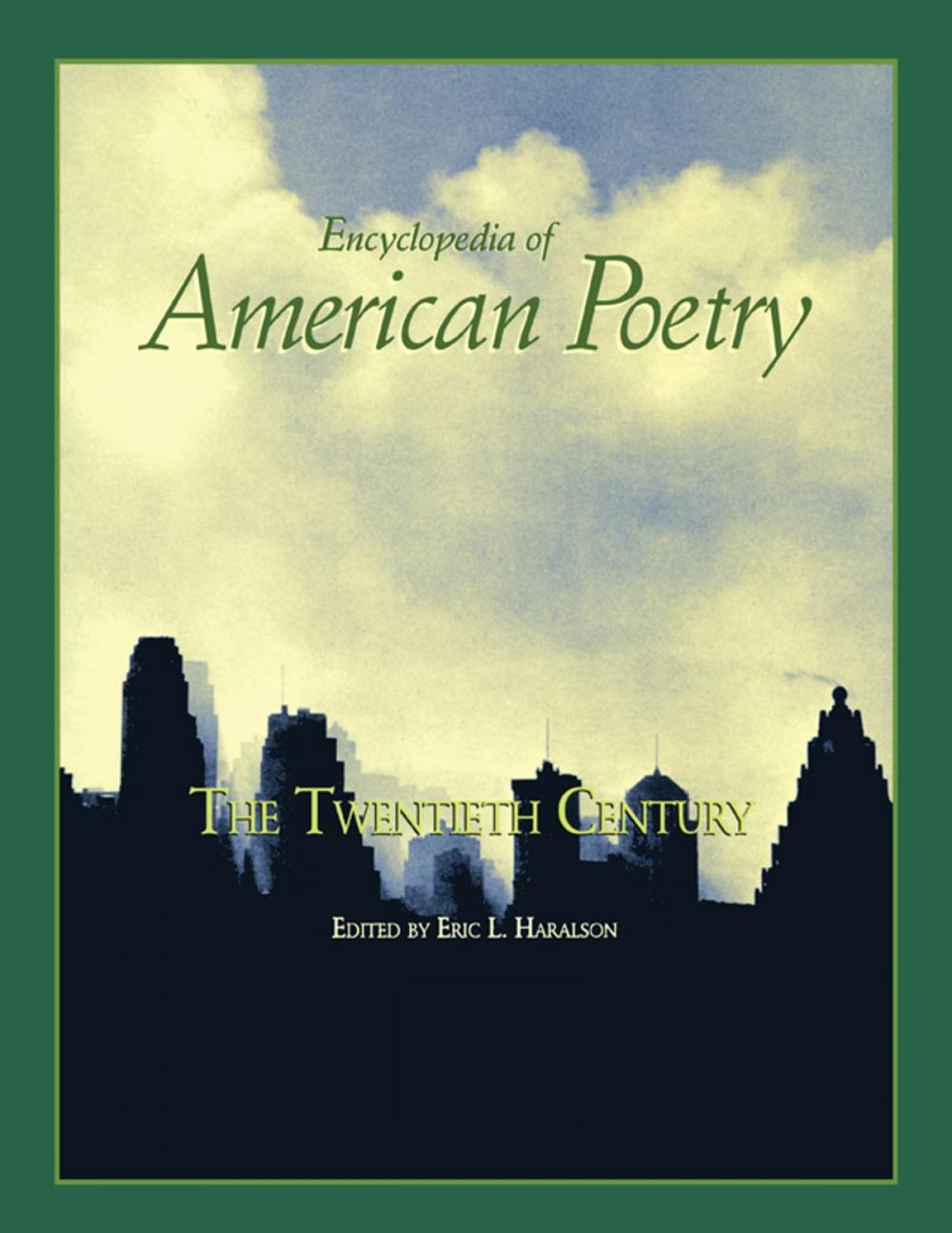 Big bigCover of Encyclopedia of American Poetry: The Twentieth Century