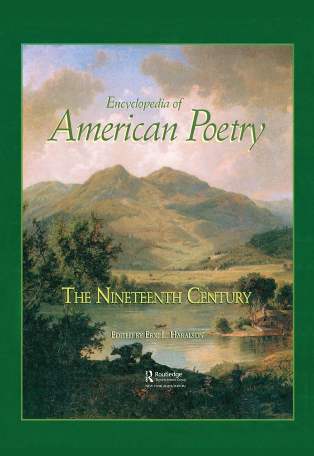 Big bigCover of Encyclopedia of American Poetry: The Nineteenth Century