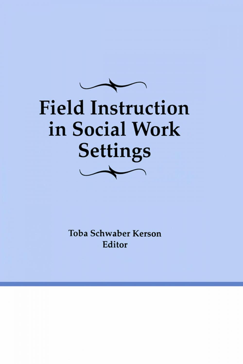 Big bigCover of Field Instruction in Social Work Settings