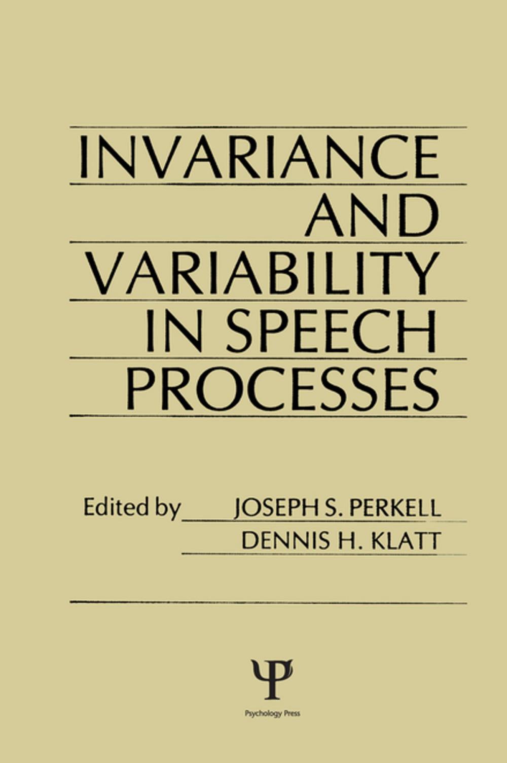 Big bigCover of invariance and Variability in Speech Processes