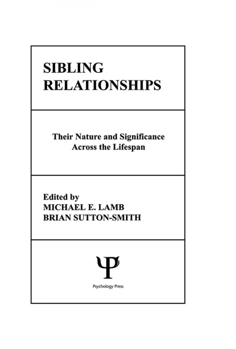 Big bigCover of Sibling Relationships