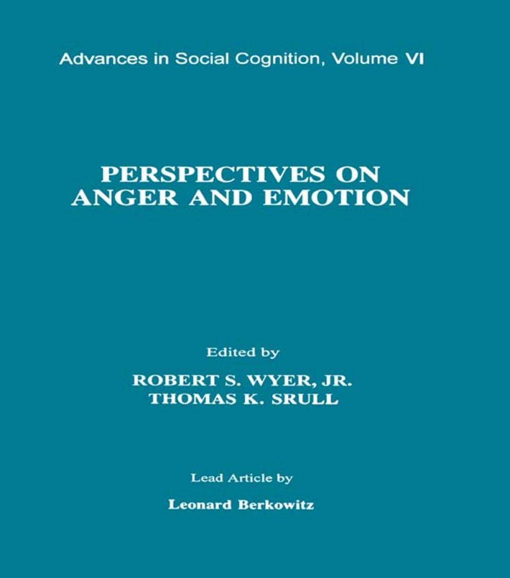 Big bigCover of Perspectives on Anger and Emotion