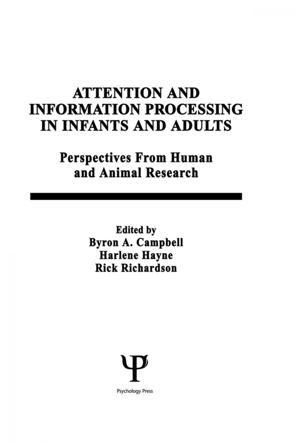 Big bigCover of Attention and information Processing in infants and Adults