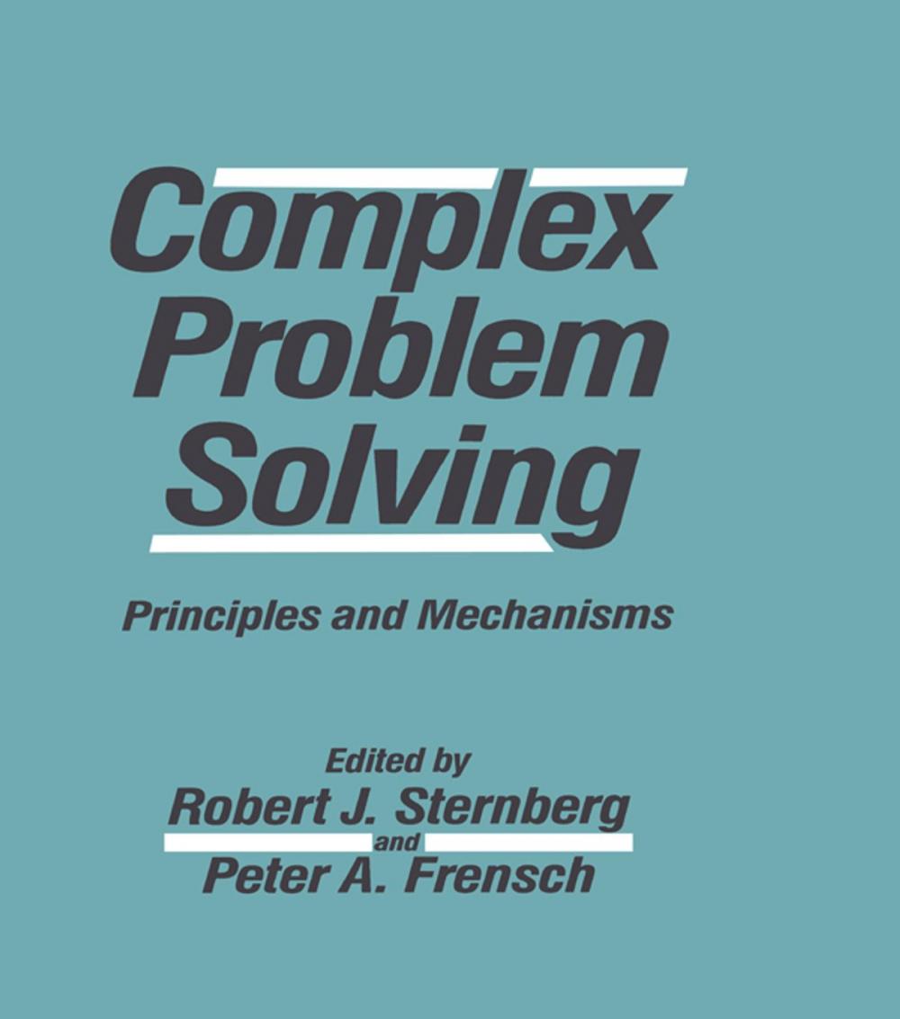 Big bigCover of Complex Problem Solving