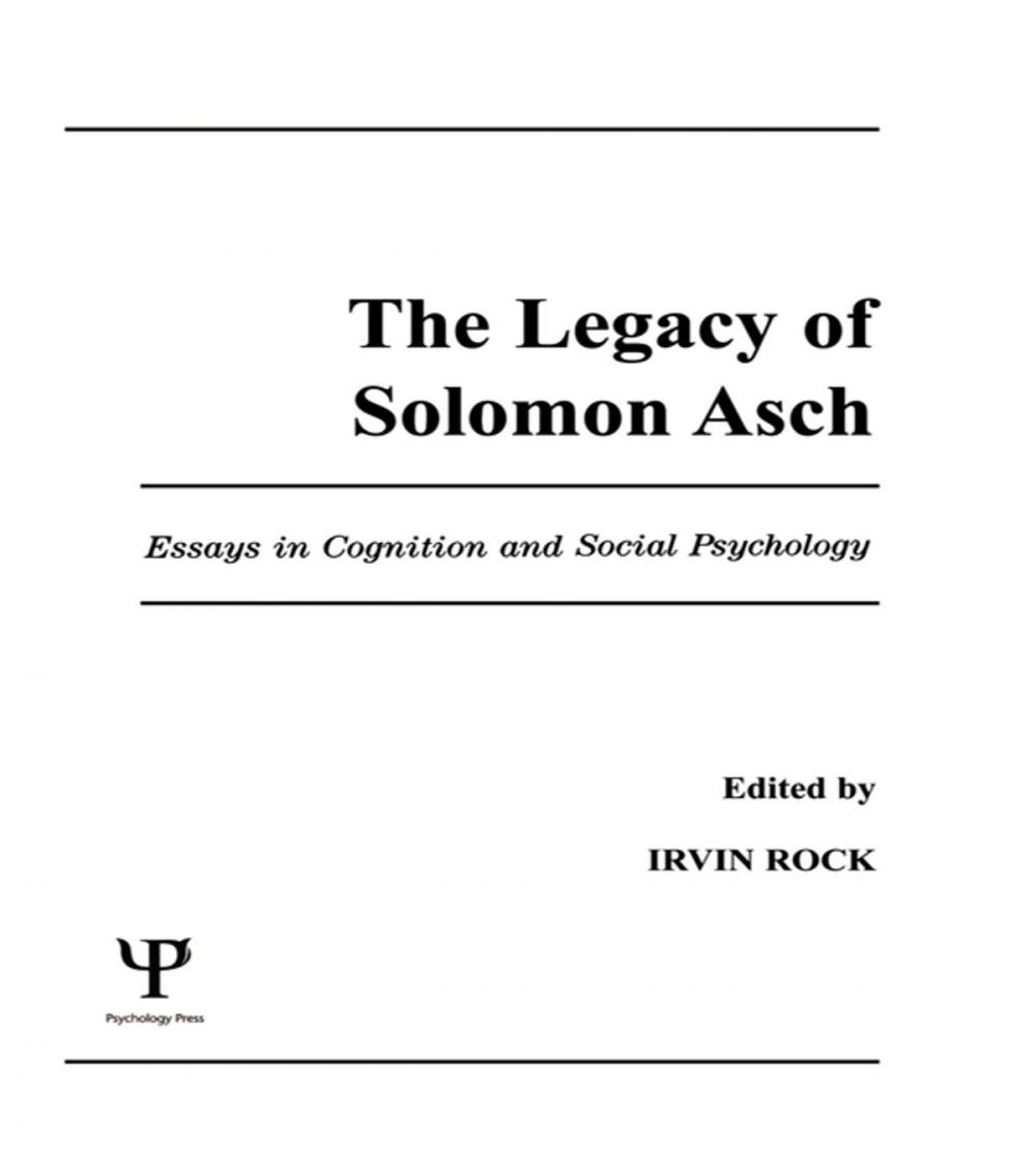 Big bigCover of The Legacy of Solomon Asch