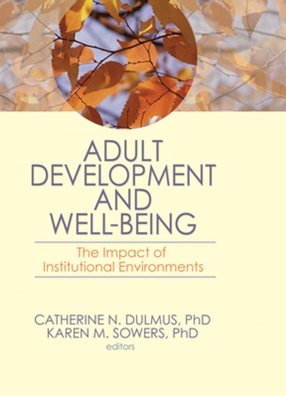 Big bigCover of Adult Development and Well-Being