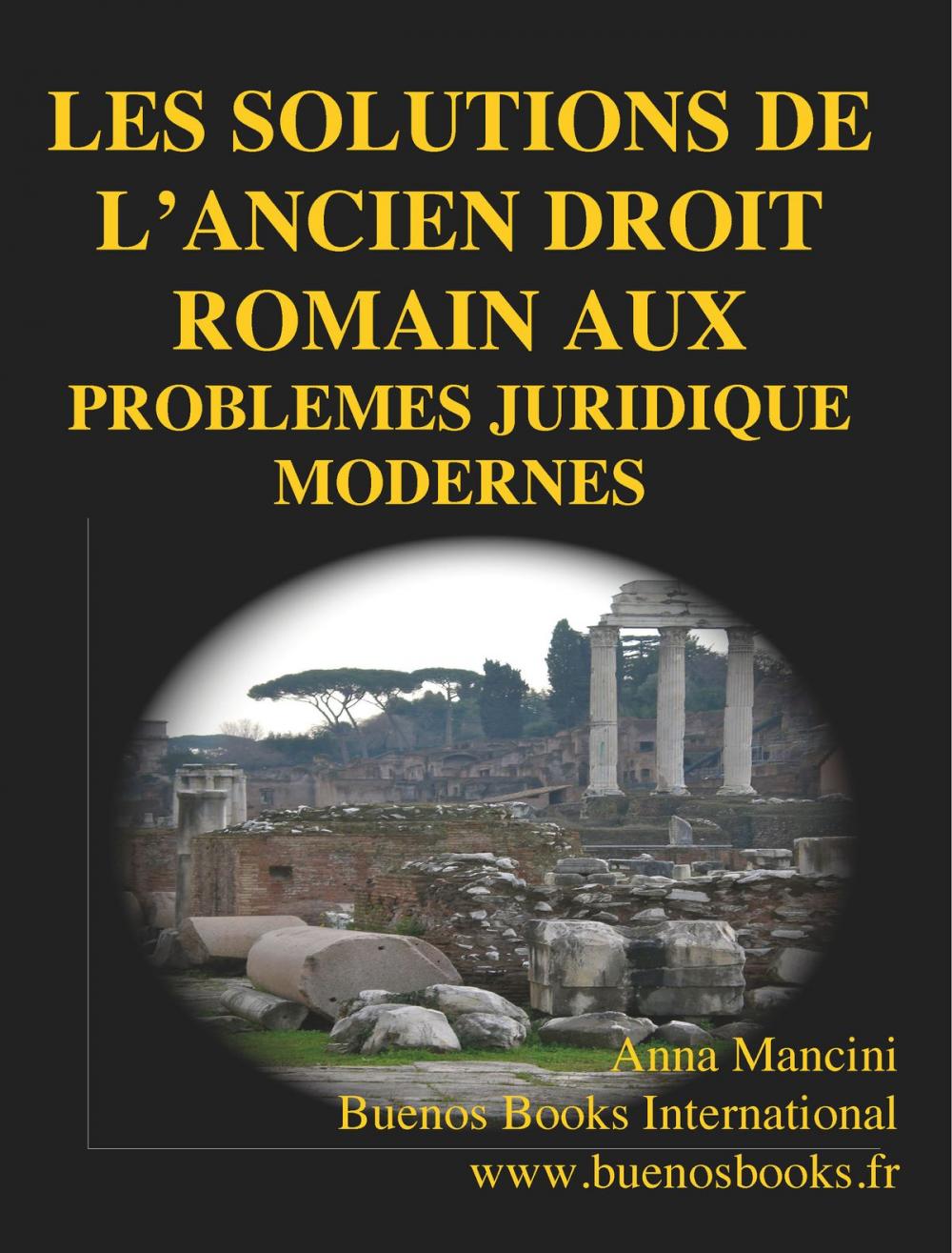 Big bigCover of Les solutions de l'Ancien Droit Romain aux Problemes Juridiques Modernes