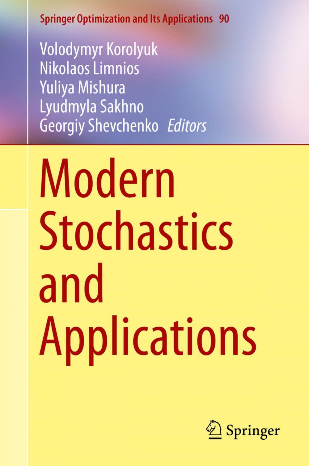 Big bigCover of Modern Stochastics and Applications