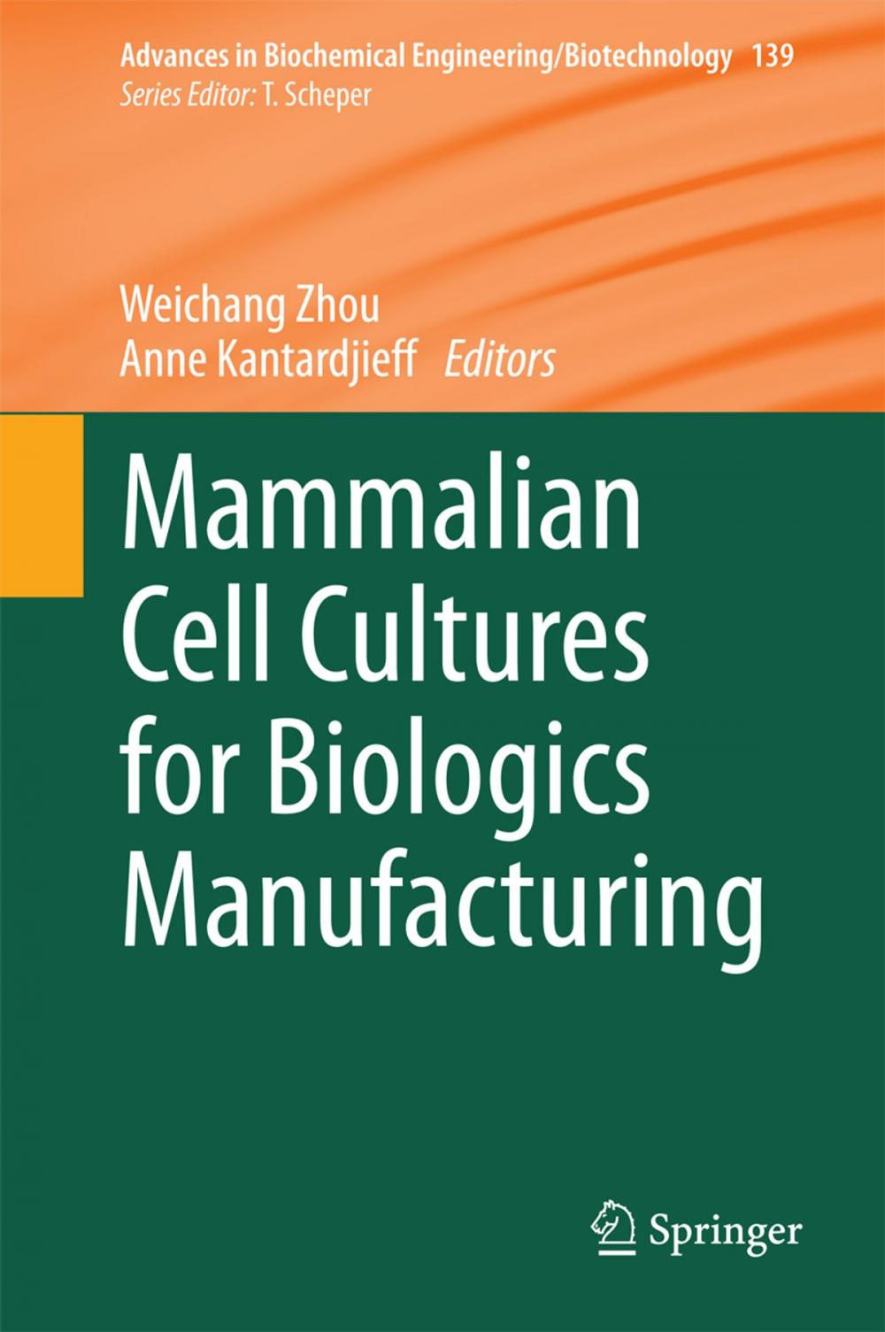 Big bigCover of Mammalian Cell Cultures for Biologics Manufacturing