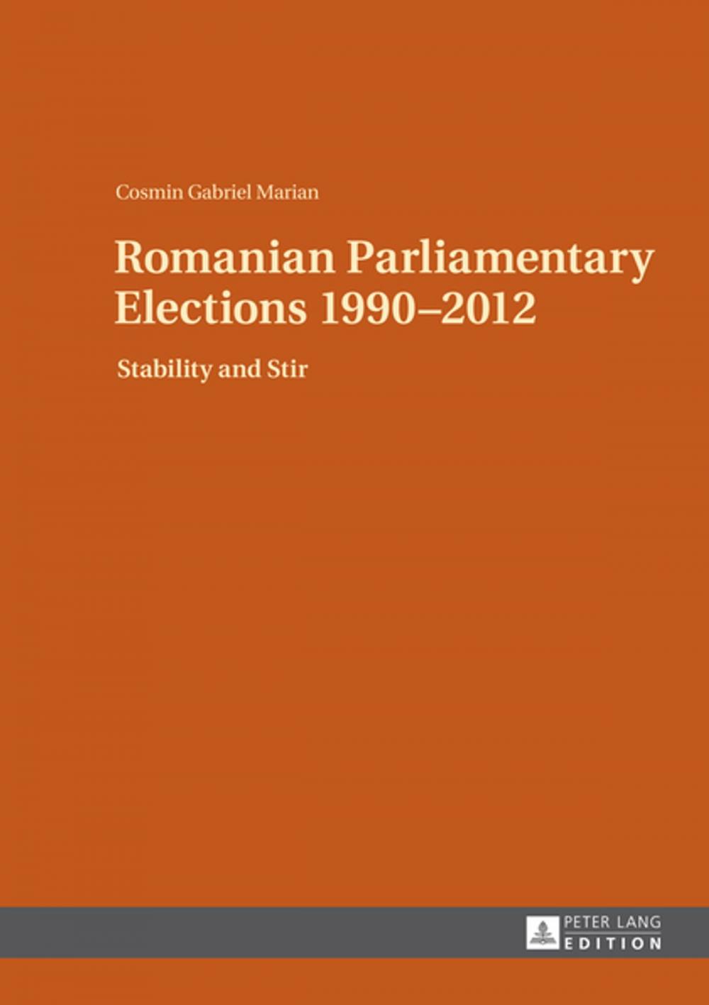 Big bigCover of Romanian Parliamentary Elections 19902012