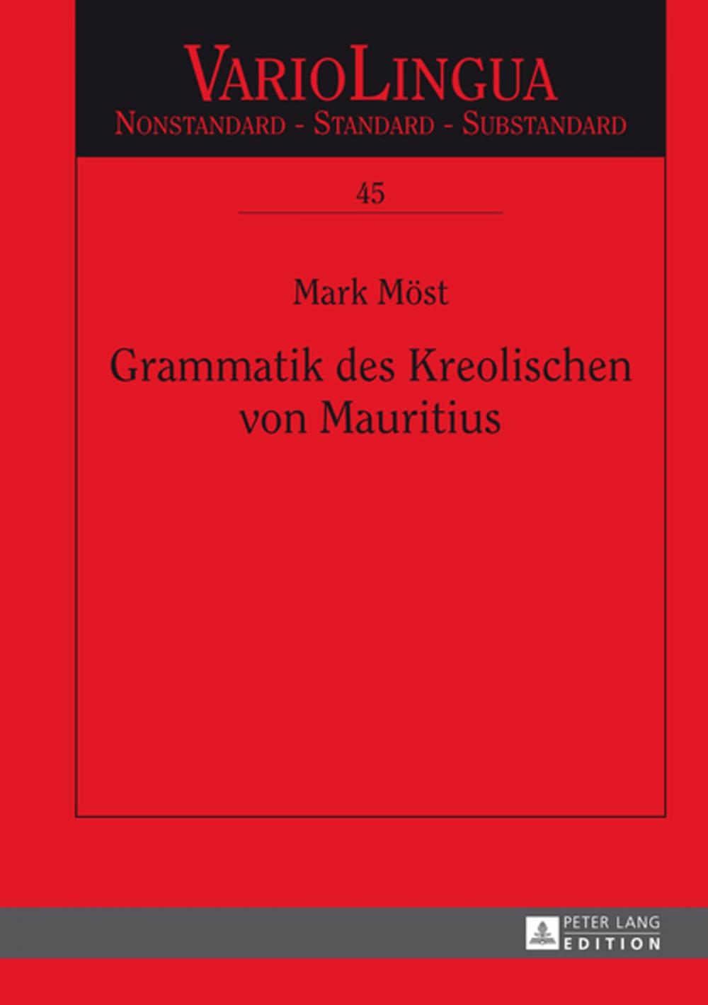 Big bigCover of Grammatik des Kreolischen von Mauritius