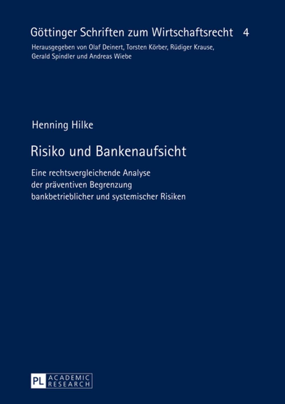 Big bigCover of Risiko und Bankenaufsicht