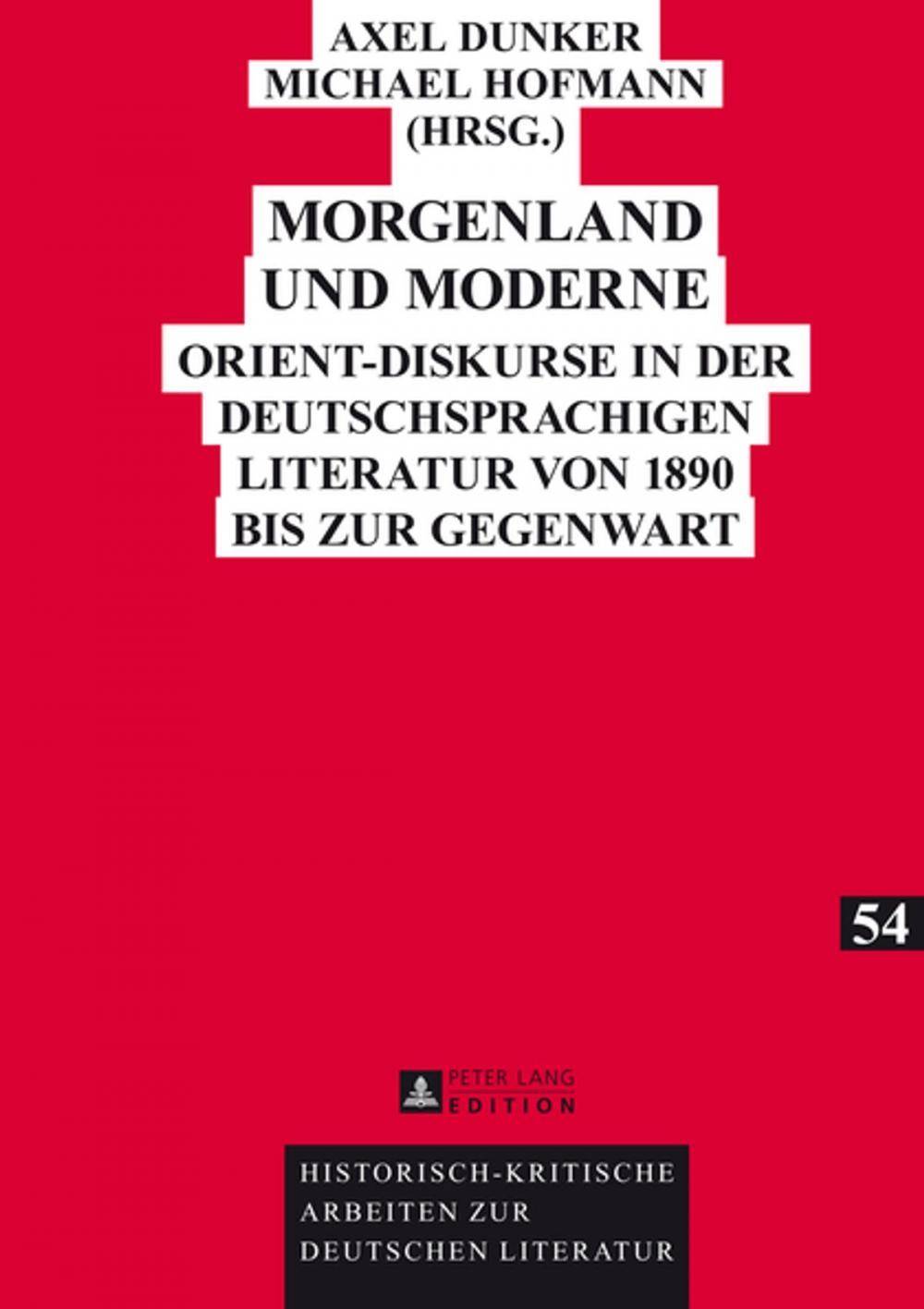 Big bigCover of Morgenland und Moderne